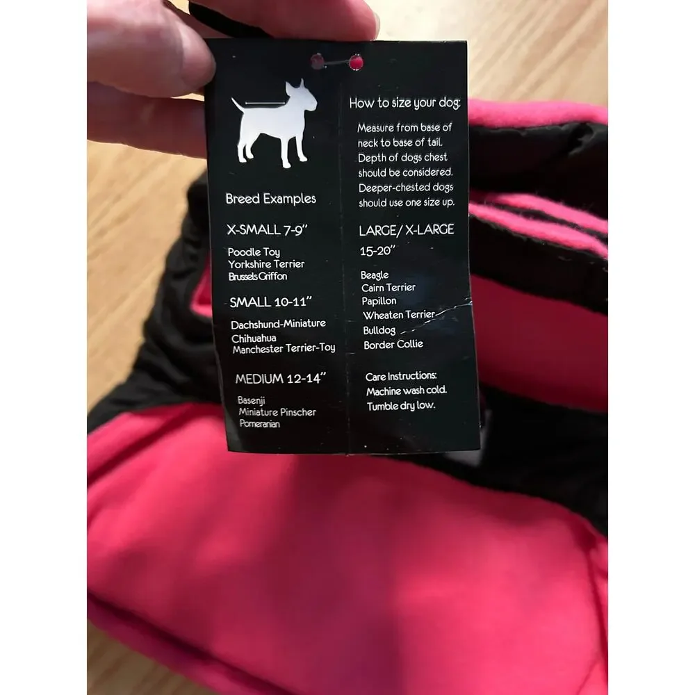New Pet Apparel Princess 👑 Doggie 🐶 Puffer Fleece Jacket size Medium 12-14”